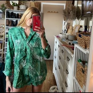 Palm Tree Beach / Bathing Suit Cover Up